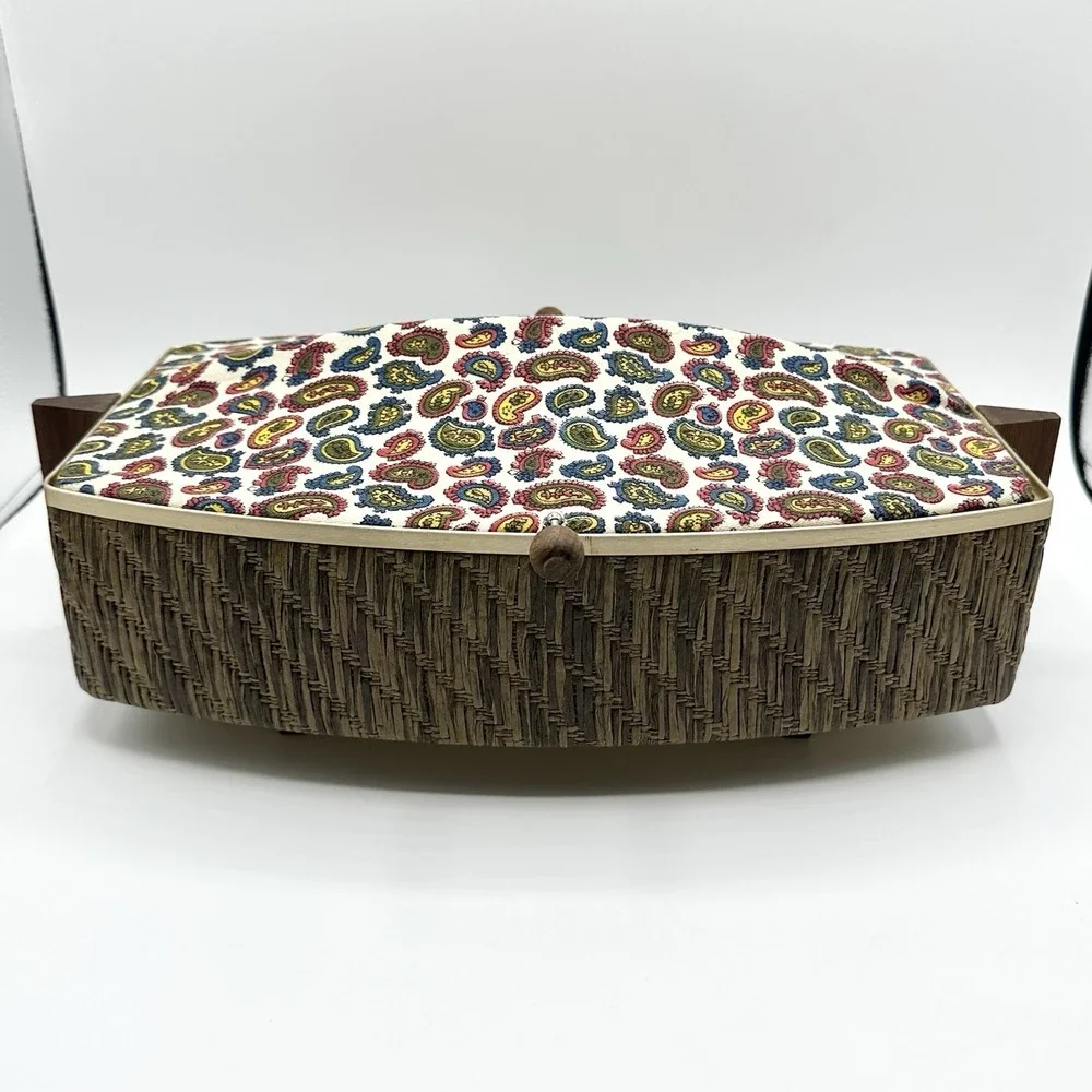 Vintage Salton Automatic Bun Warmer Paisley Cover Works Great USA WB-5